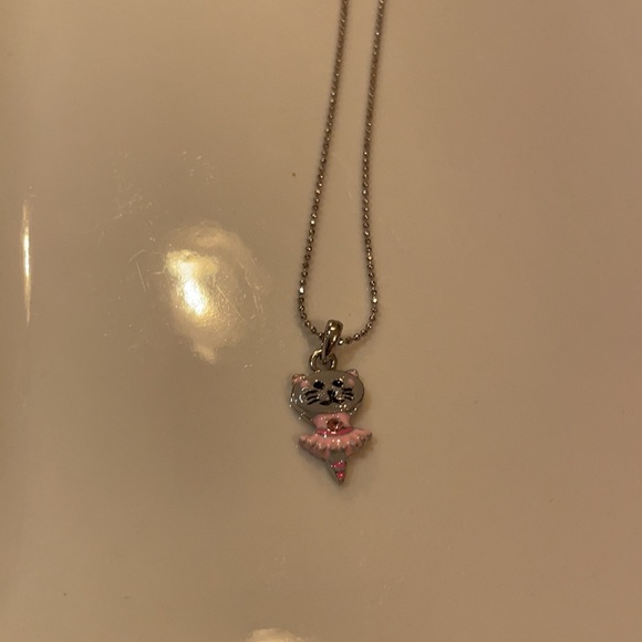Cookie Lee- Kids necklace with cat ballerina pendant - Picture 2 of 4